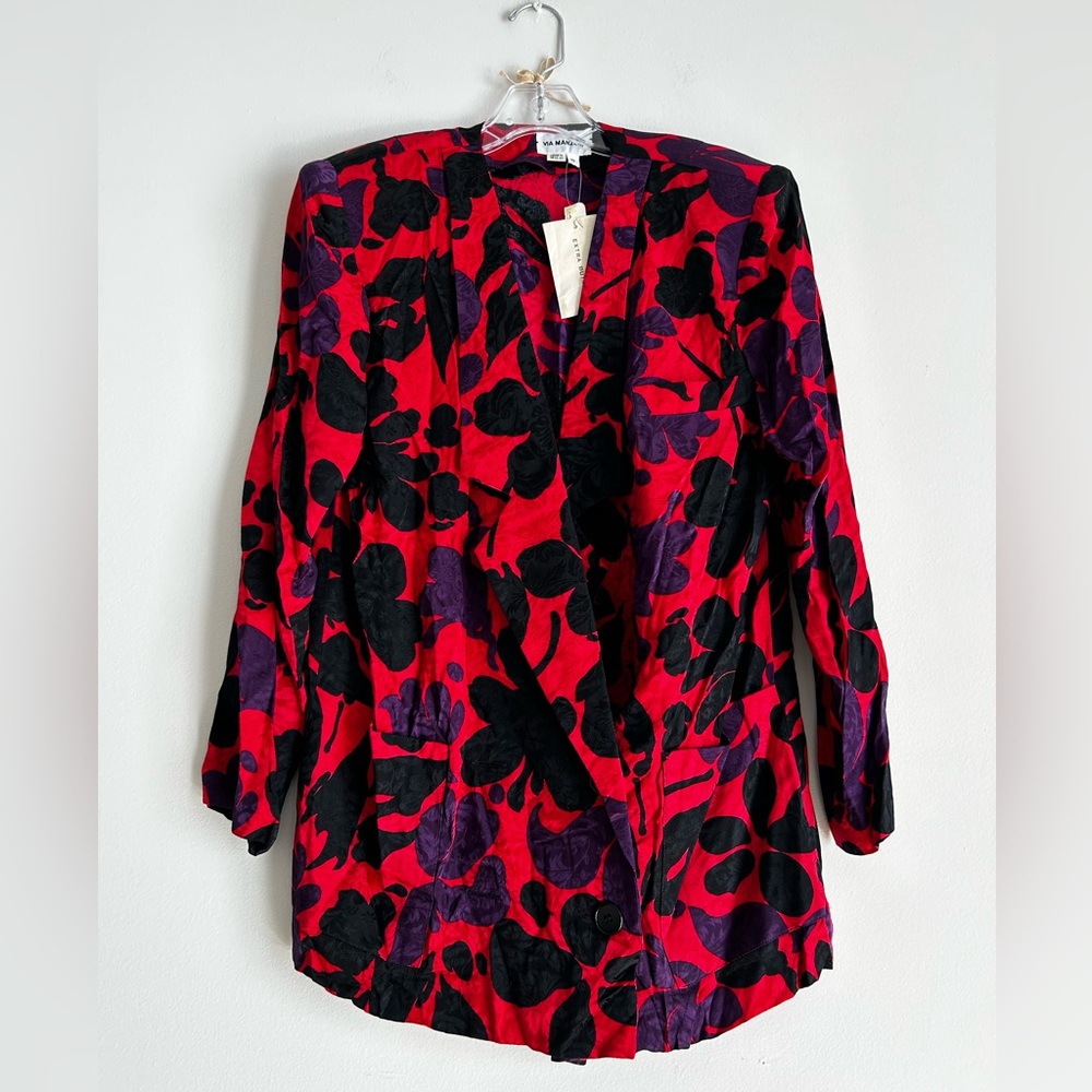 Vintage Via Manzoni silk blazer